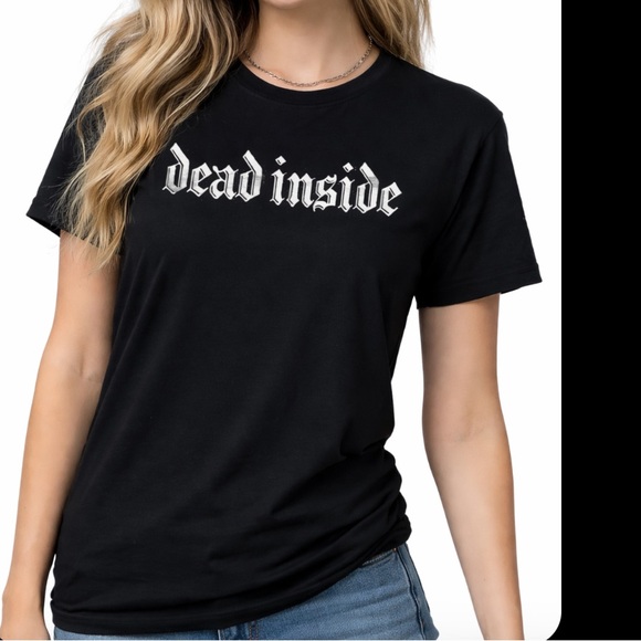 Tops - Goth Women’s Black Graphic Tshirt